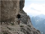 Divja koza - Cima di Riofreddo 2507 m izstopna polica